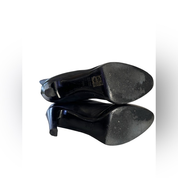 Vero Cuoio Women's Tall Black Leather Boots Size 8.5 - Picture 5 of 9